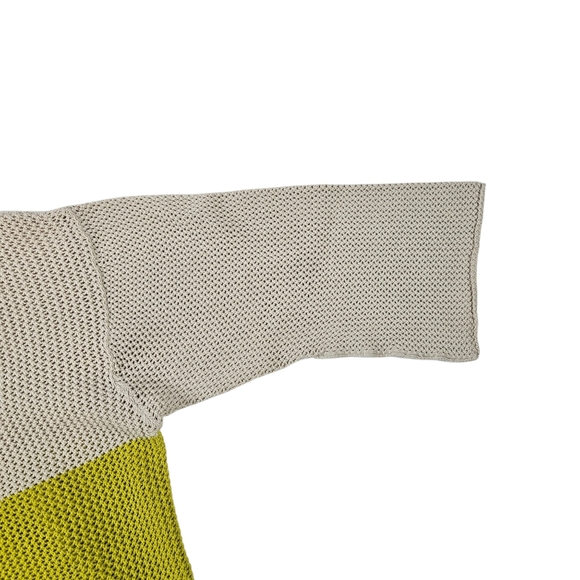 Lane Bryant Colorblock Striped Open Knit Sweater 100% Cotton Sweater Sz 18/20W - Picture 10 of 13